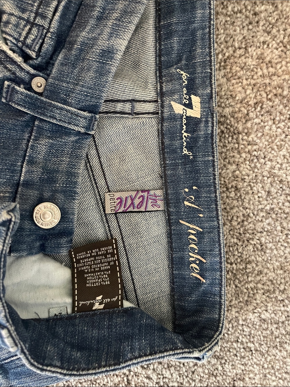 7 for All Mankind - Lexi Petite - A Pocket - Picture 5 of 8